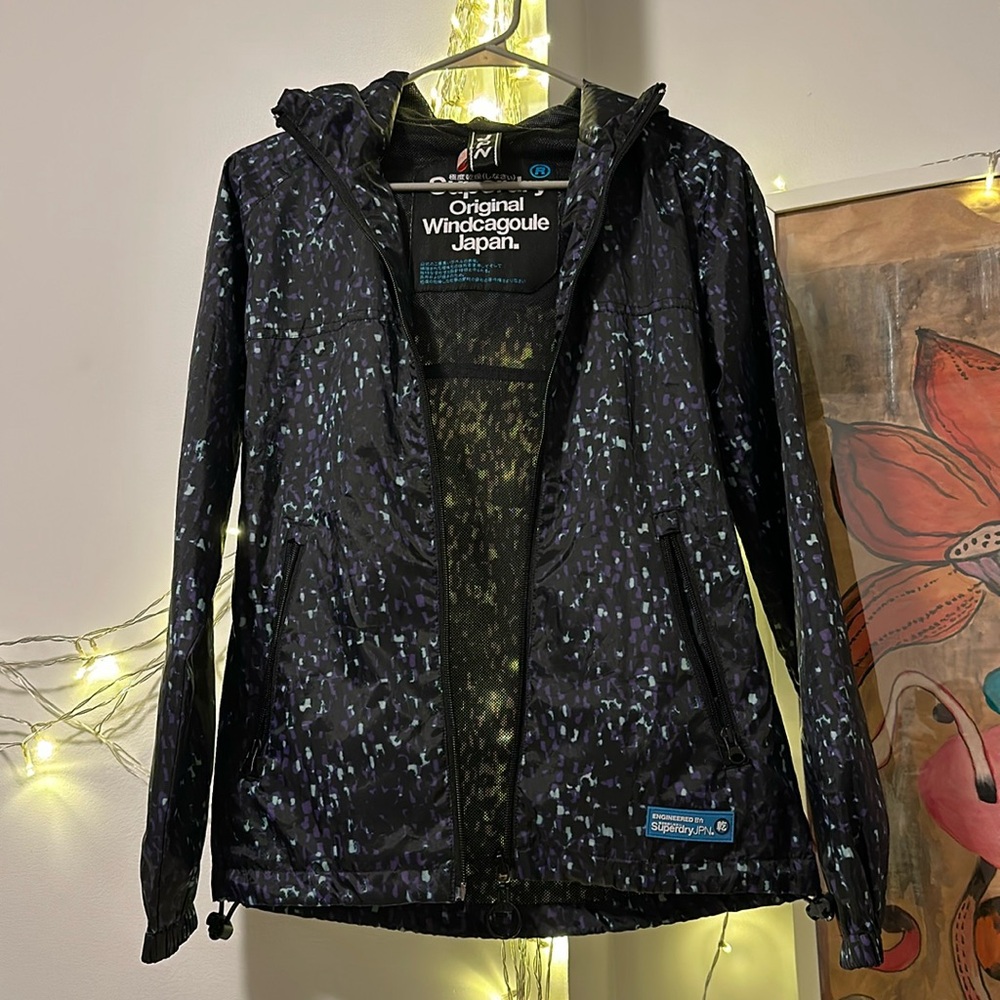 Superdry hooded wind/rain jacket